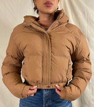 Load image into Gallery viewer, Baddie Bomber Jacket (Camel)
